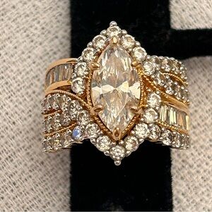 Danbury Mint Majestic Marquise Diamonisse Ring